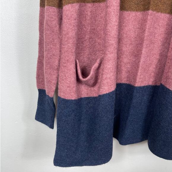 New Madewell Wide Stripe Ryder Cardigan Sweater Women's Size M - Picture 3 of 7